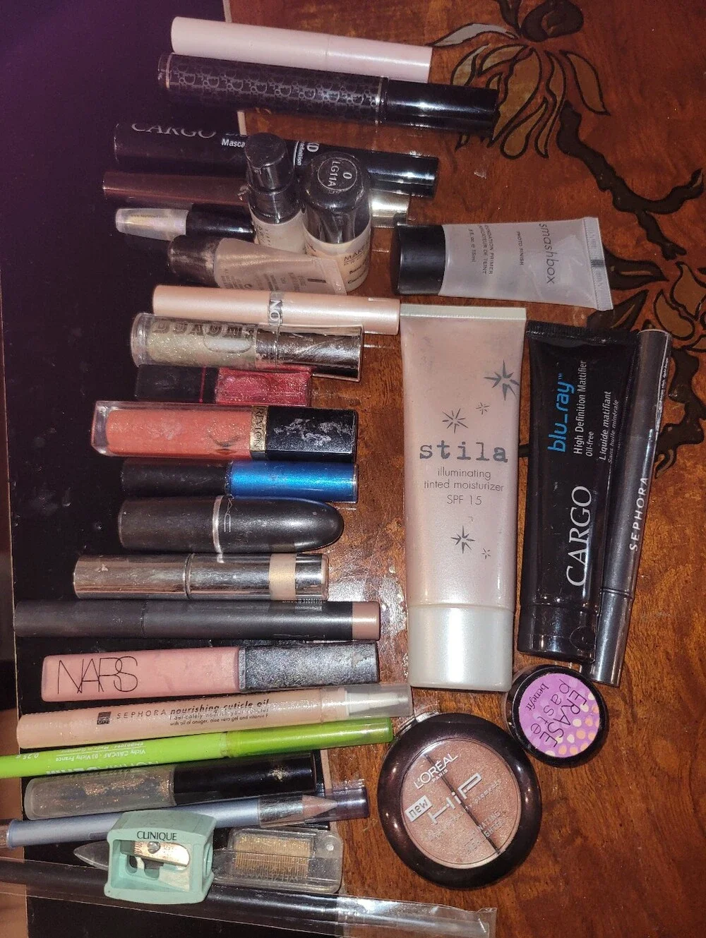 1pc Stila Eyeshadow Palette and Assorted Mineral Pigments